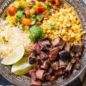 Marinate flank steak for 24 hours for the ultimate flavor, then grill to no more than medium temperature and slice on the bias for the best steak ever. ohsweetbasil.com