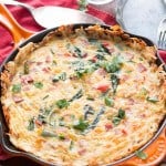 Love hash browns and eggs? Then you're going to adore this hash browns crusted frittata! ohsweetbasil.com