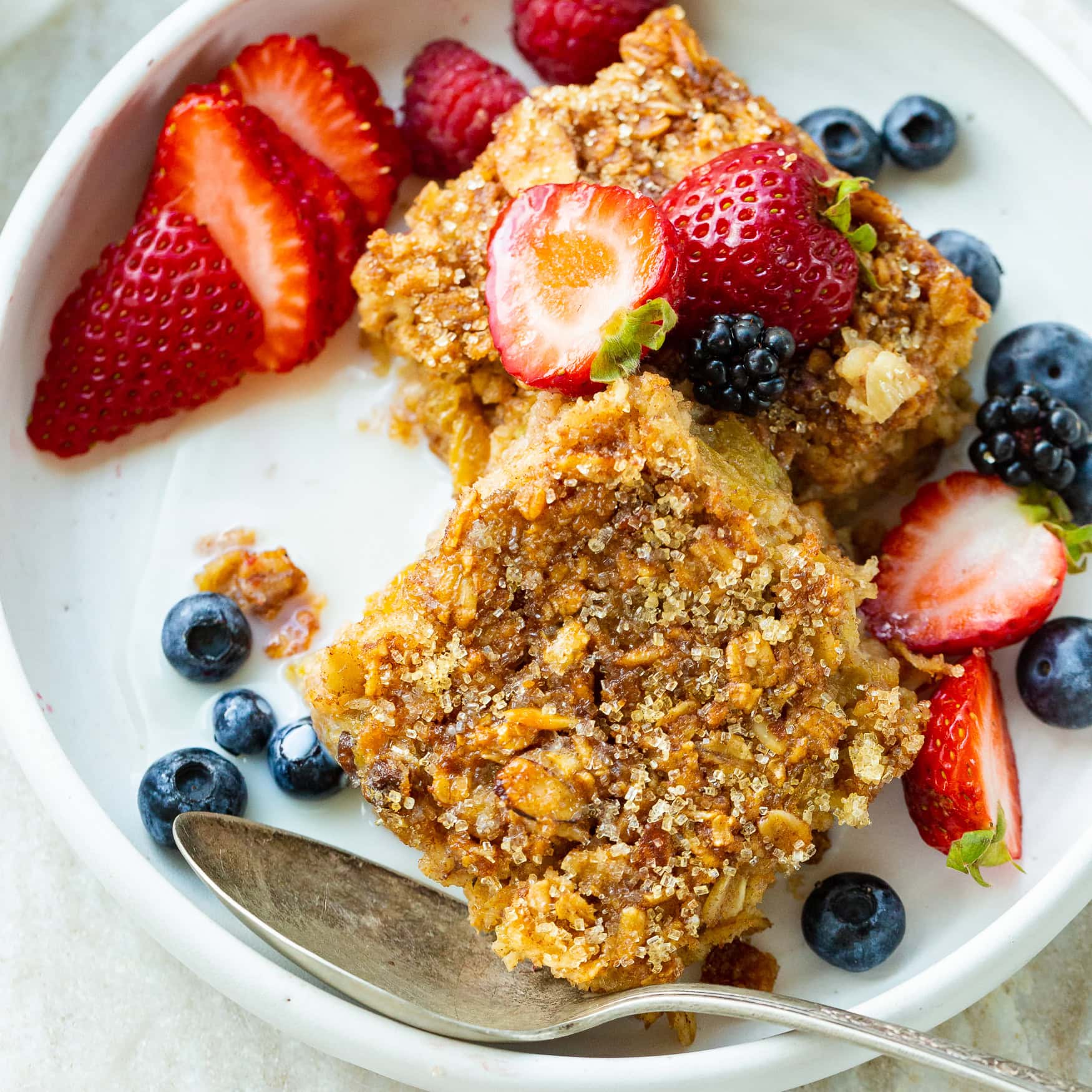 Creme Brulee Baked Oatmeal