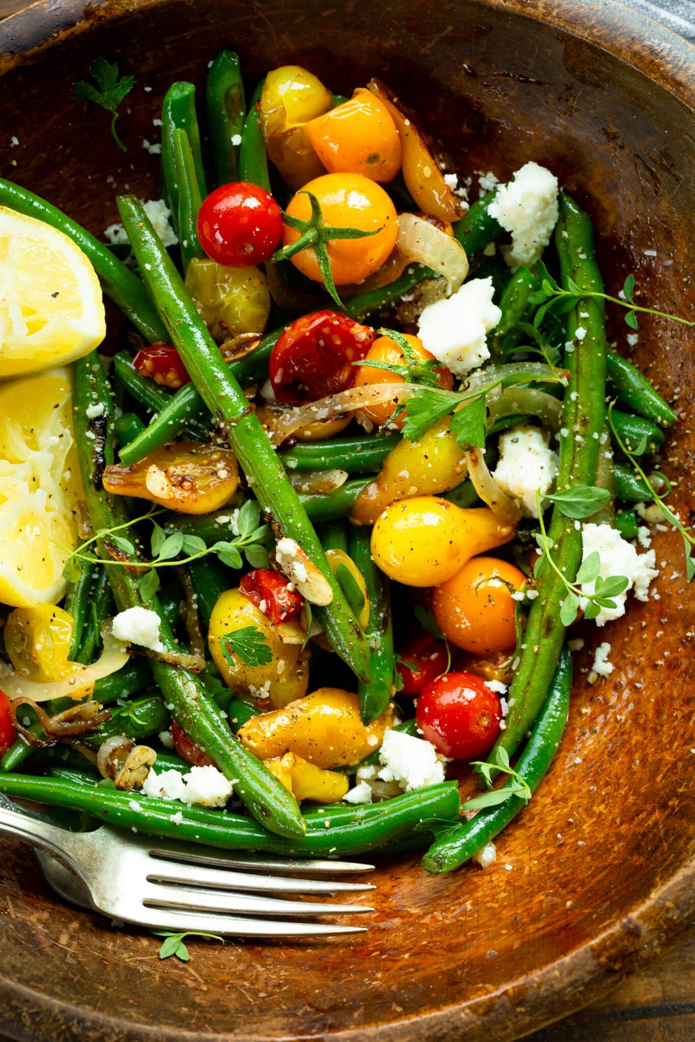 Sautéed Green Beans and Cherry Tomatoes Oh Sweet Basil