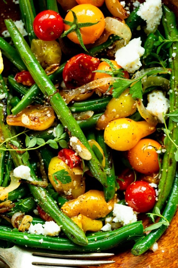 Sautéed Green Beans and Cherry Tomatoes Oh Sweet Basil