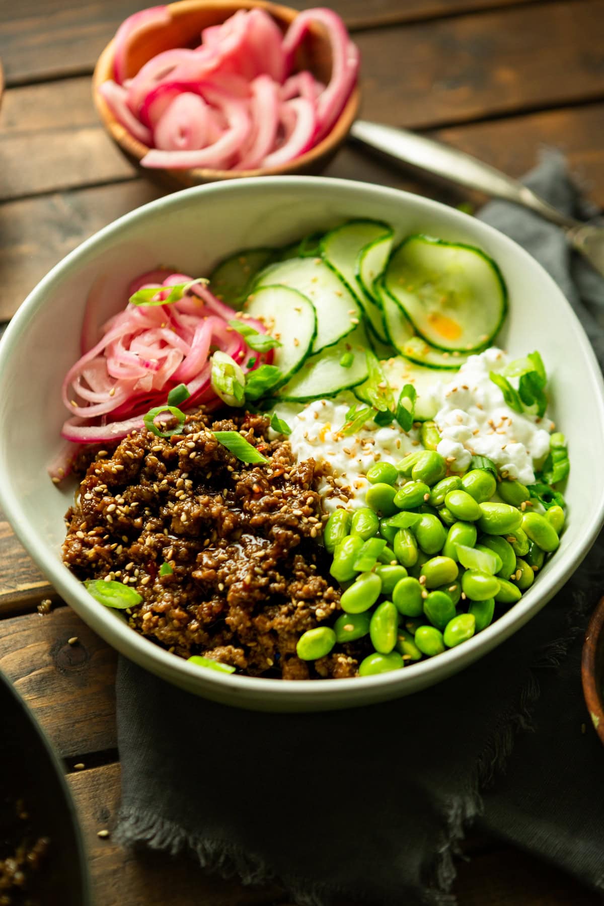Easy Korean Beef with Cottage Cheese Protein Bowl