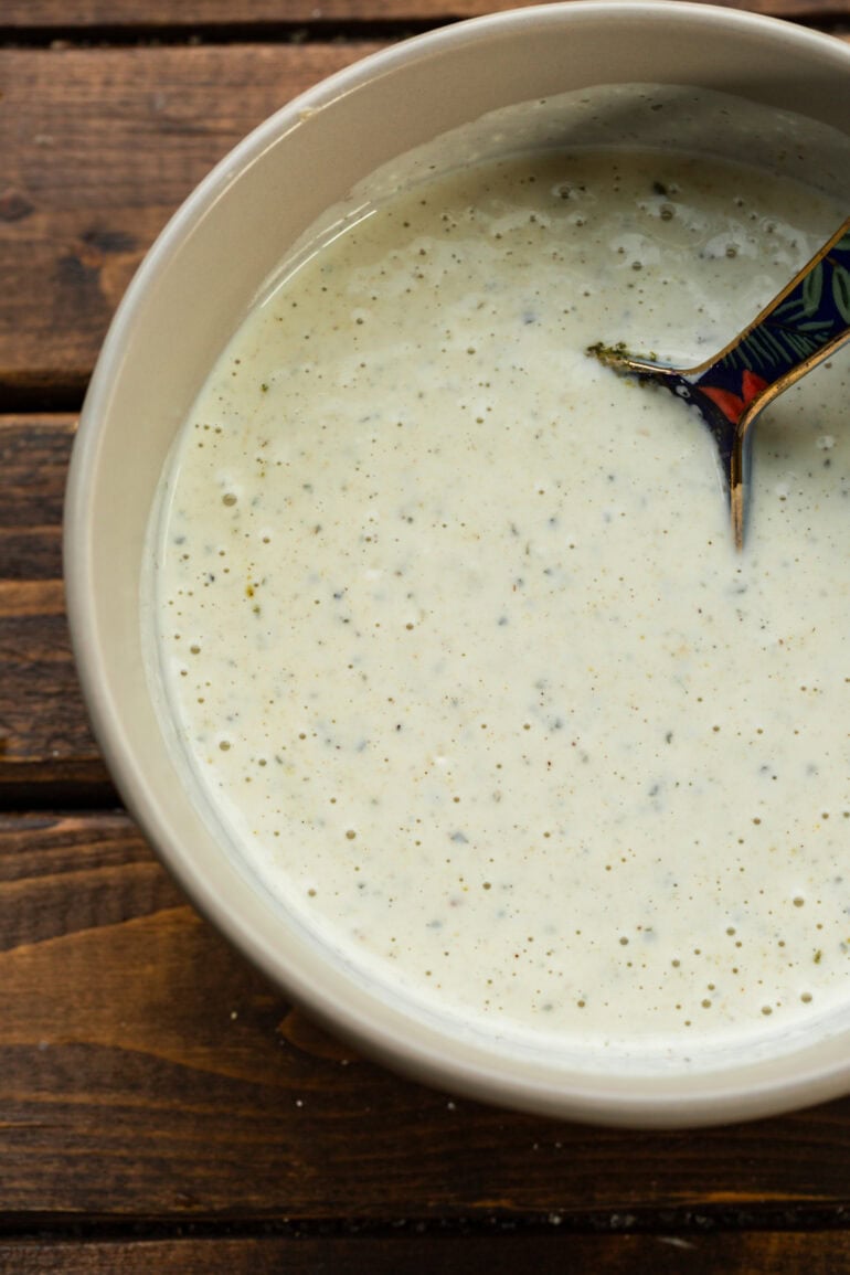 a photo of a bowl of homemade condensed chicken soup