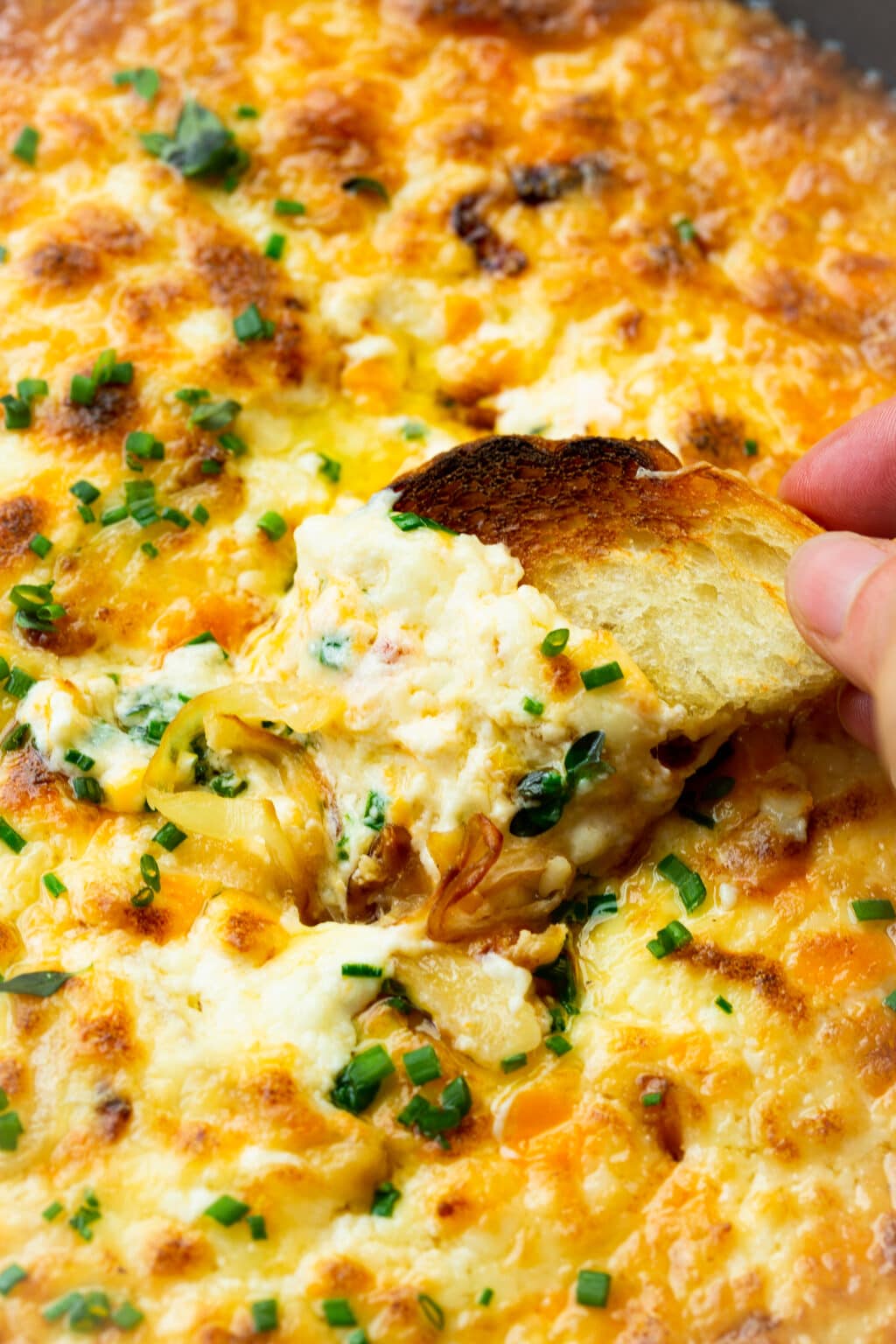 Baked Cheesy Onion Dip