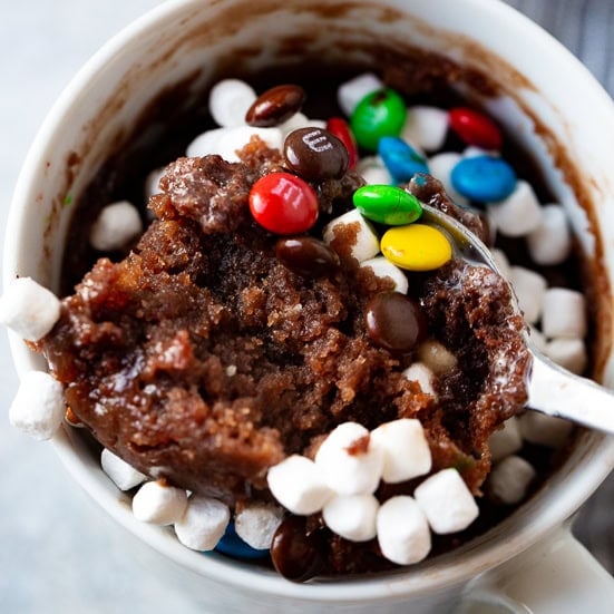 Hot Cocoa Mug Brownie for One