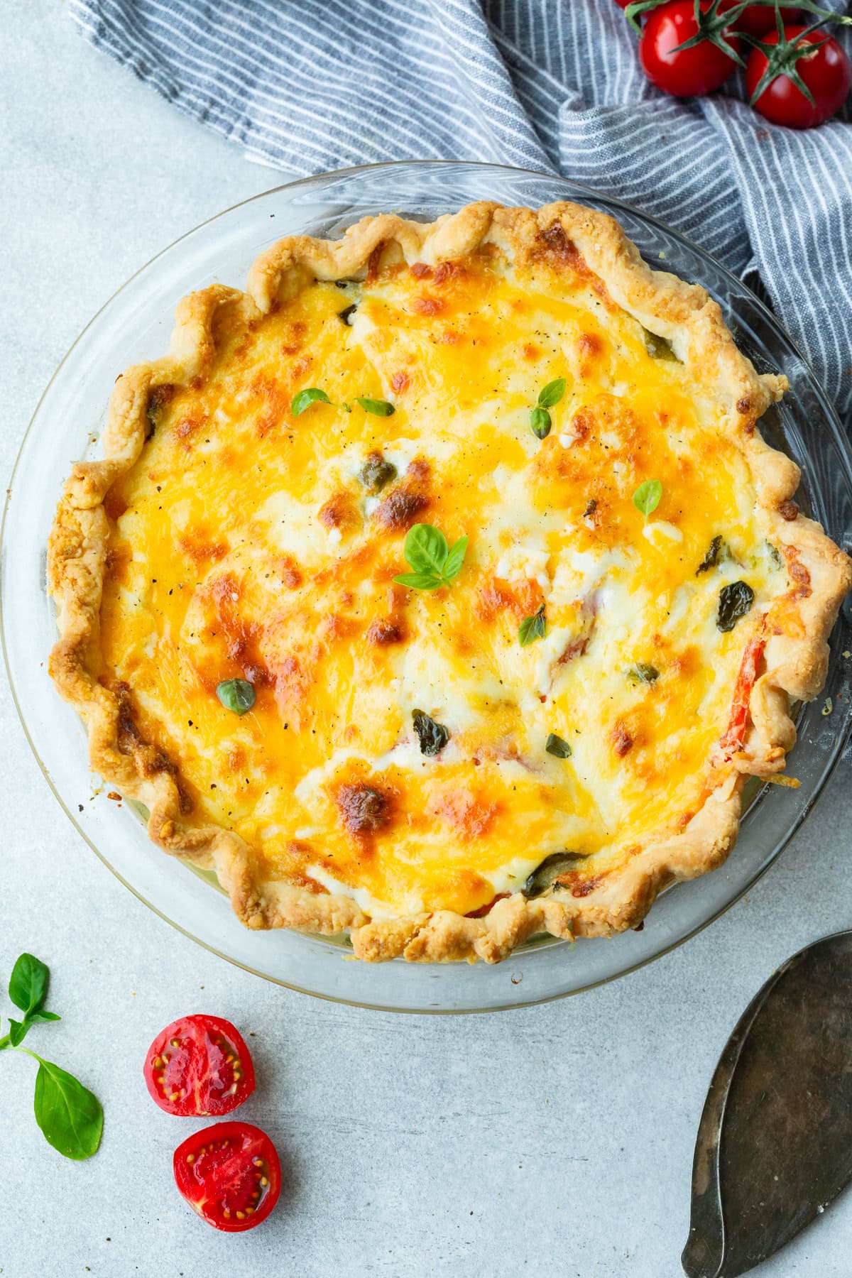 Southern Tomato Pie Recipe (Truly the Best!) - Oh Sweet Basil