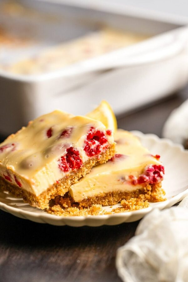 Graham Cracker Raspberry Squares The BEST Lemon Raspberry Bars (with Graham Cracker Crust)