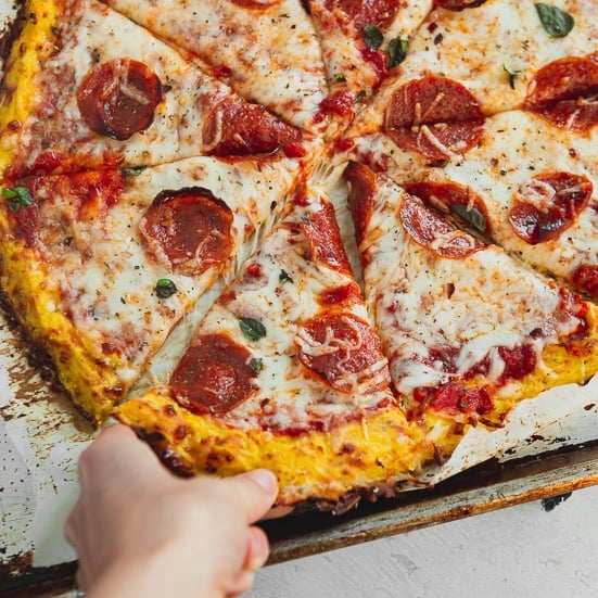 Keto Pizza with Spaghetti Squash Crust
