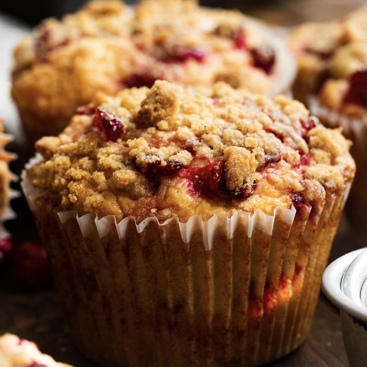 Leftover Cranberry Sauce Muffins