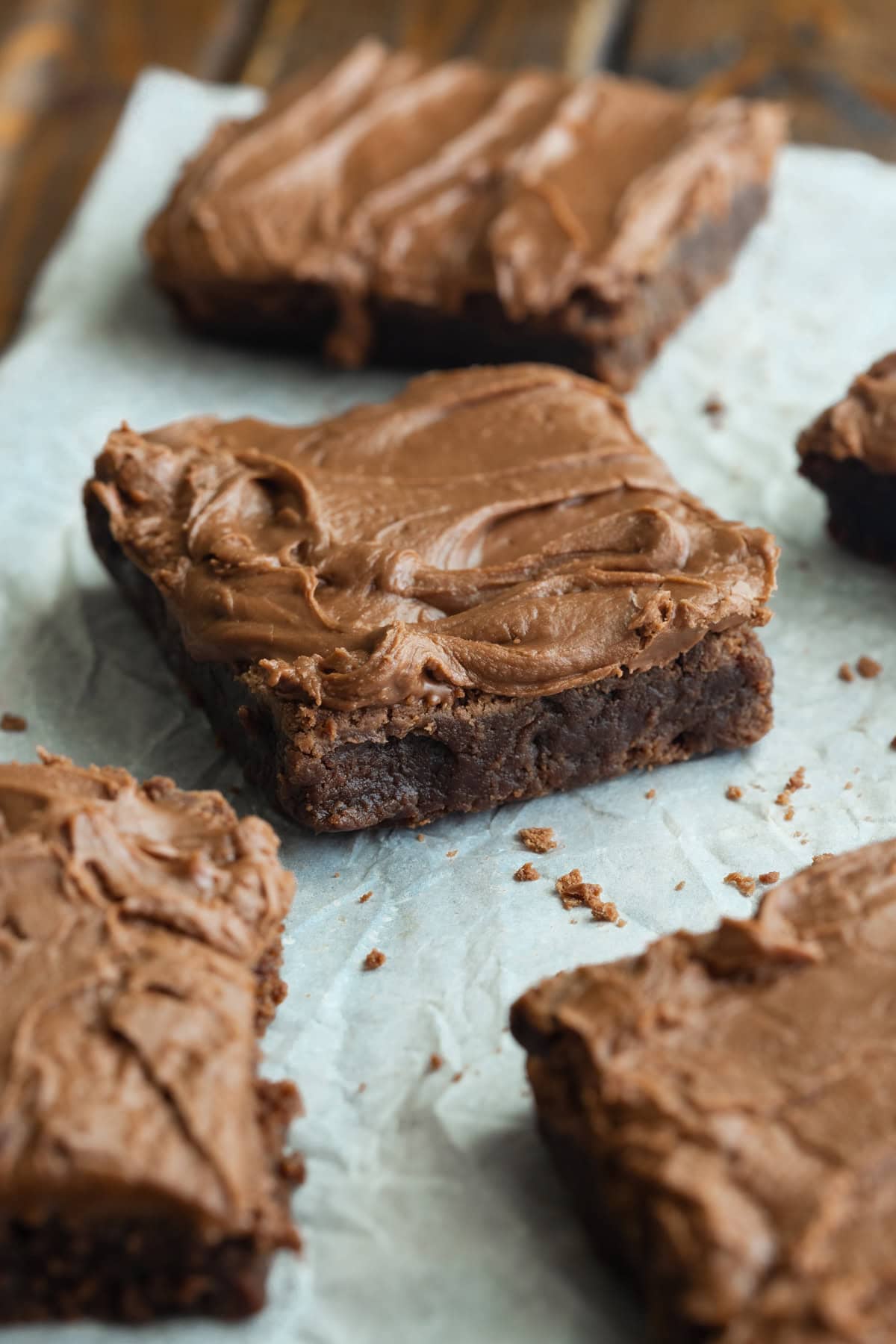 Lunch Lady Brownies with Chocolate Frosting