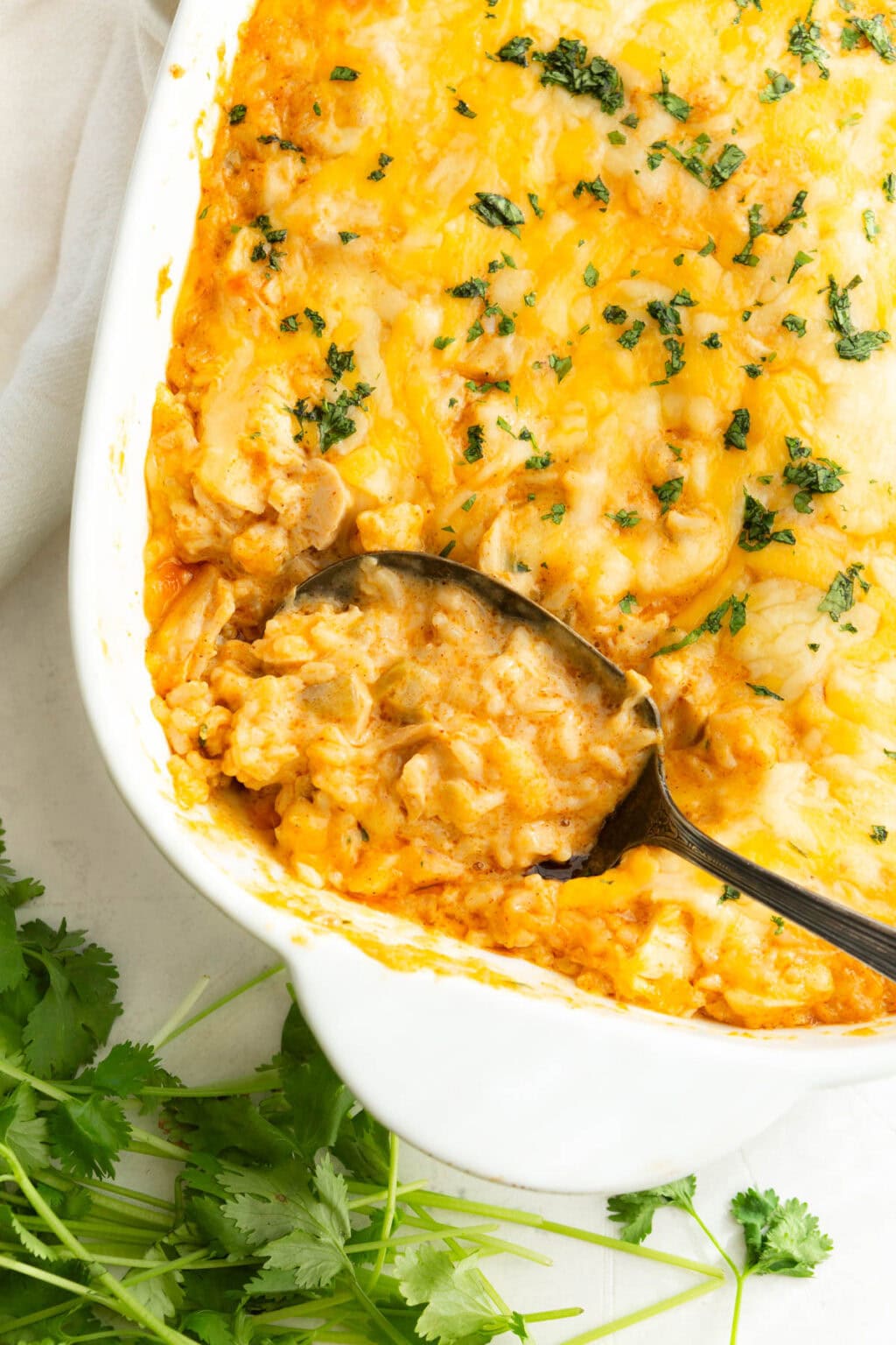 Mexican Chicken and Rice Casserole (Creamy & Cheesy)