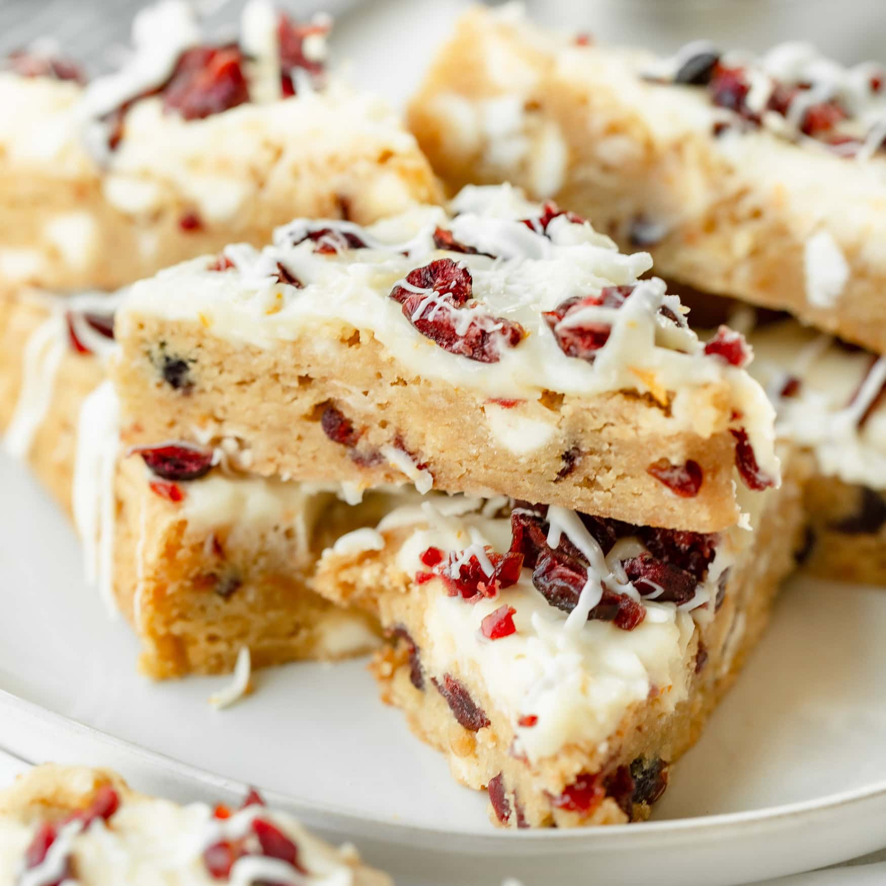 Orange Cranberry Bliss Bars