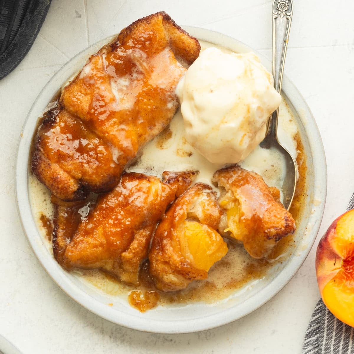 Easy Peach Dumplings