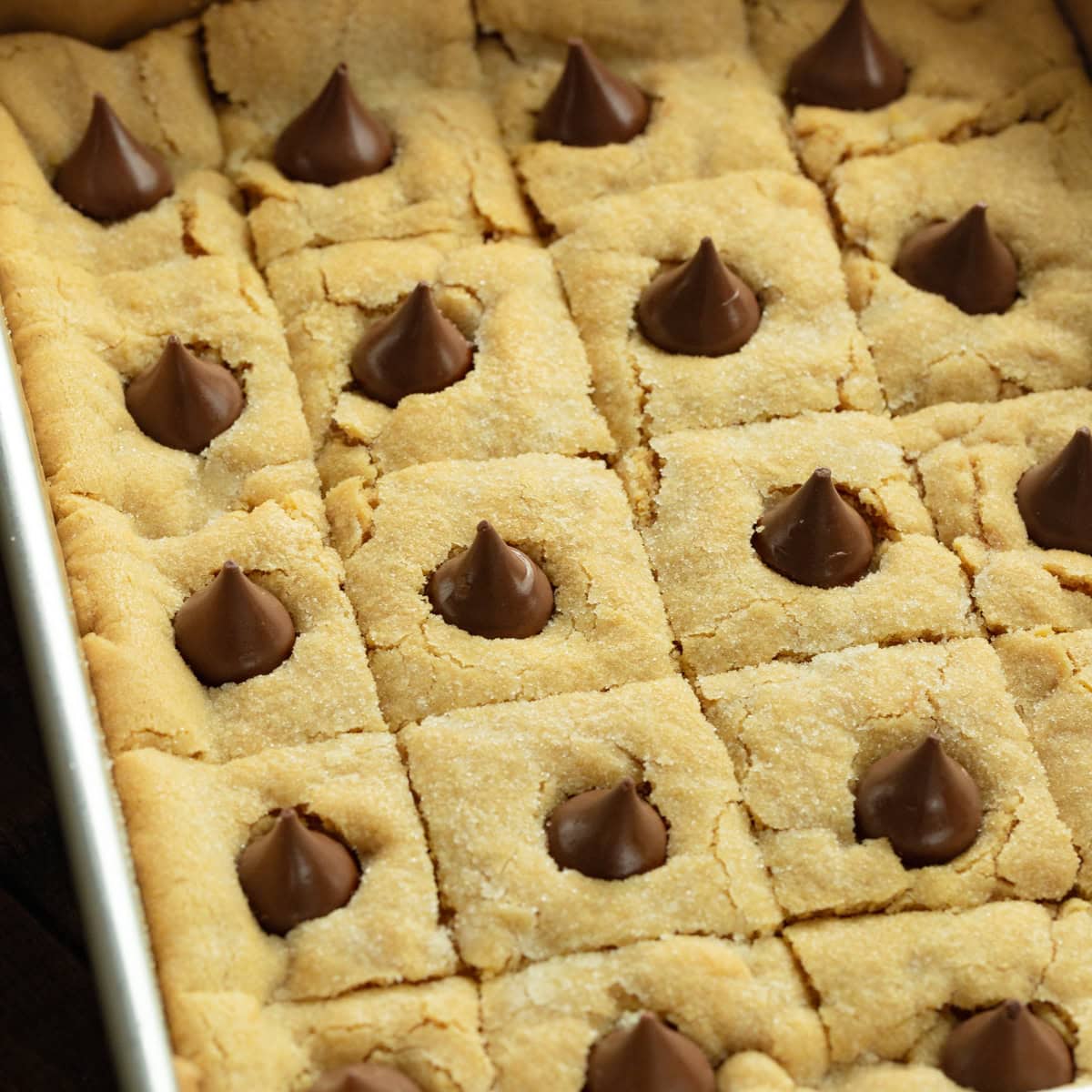 Peanut Butter Blossom Bars