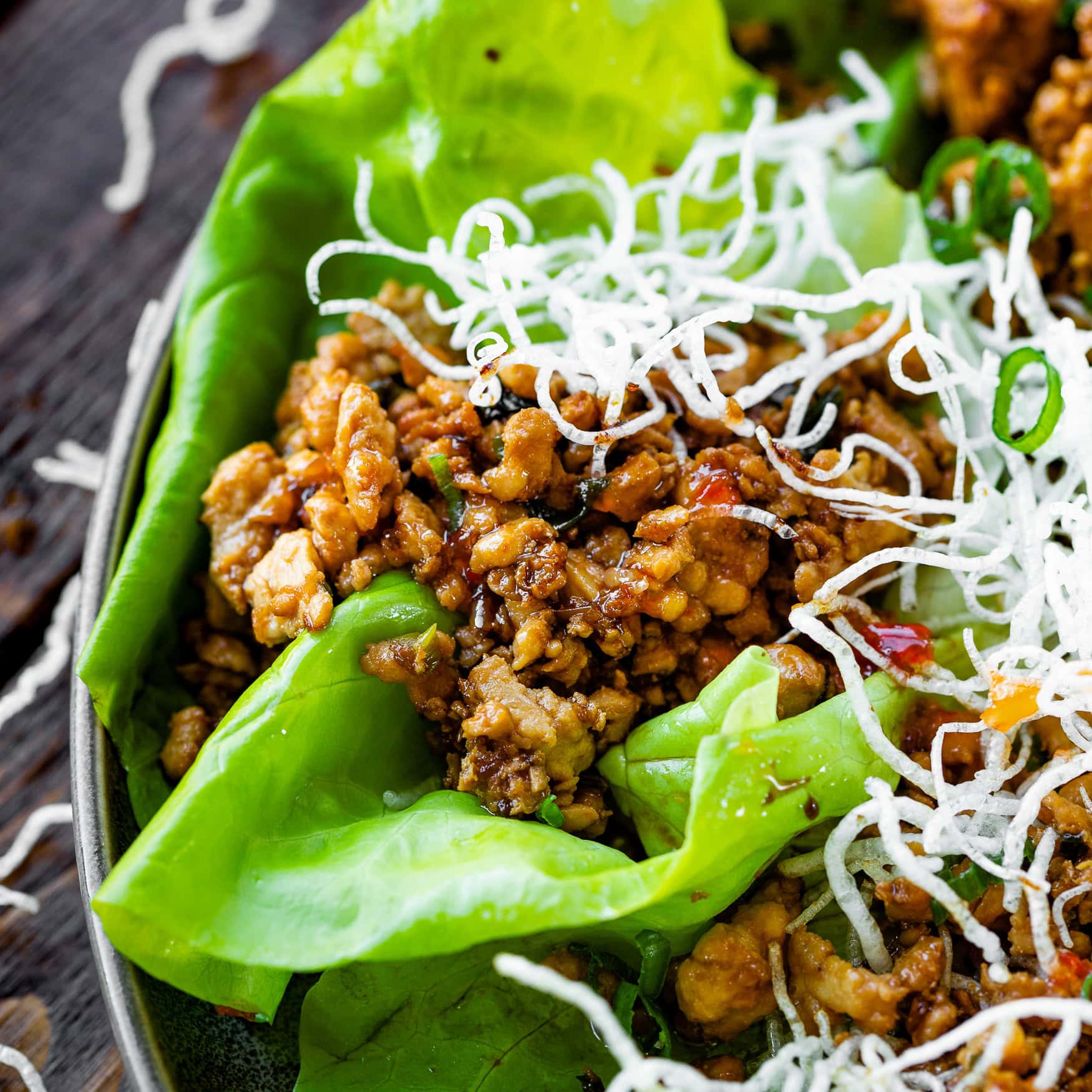 Asian Chicken Lettuce Wraps