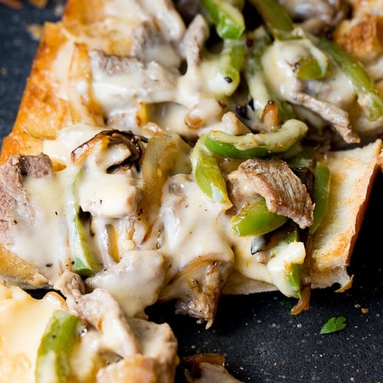 Easy Philly Cheesesteak Bread
