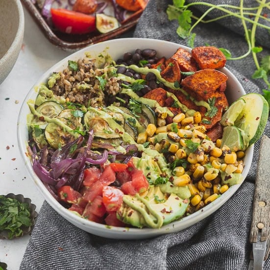 Plant Based Vegan Burrito Bowls