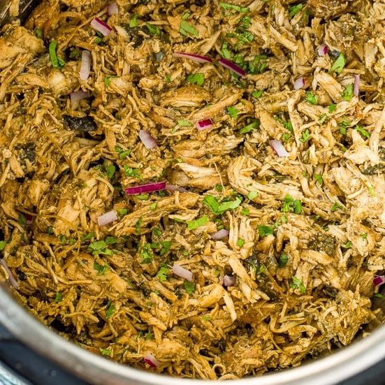 Mexican Poblano Instant Pot Chicken