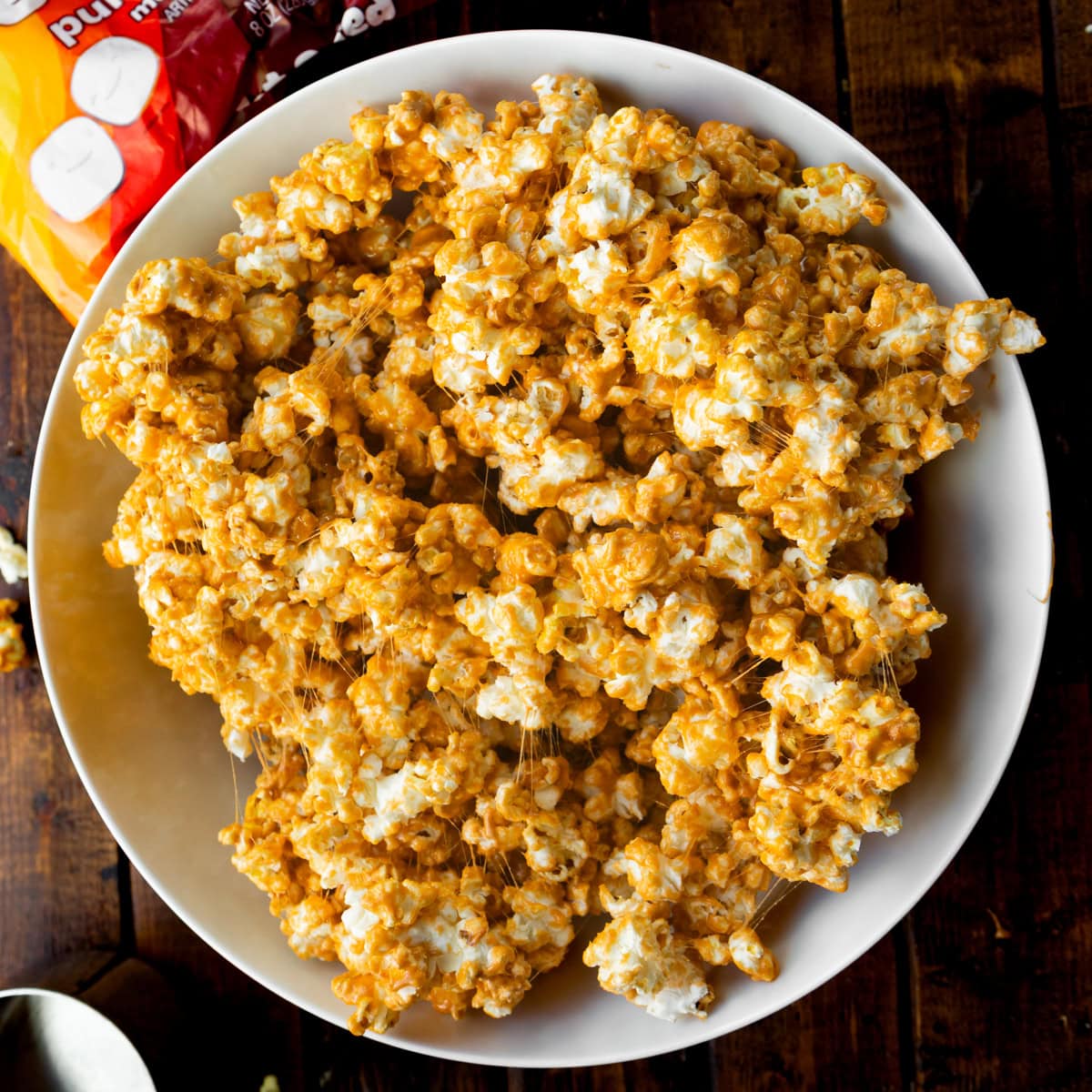 Pumpkin Marshmallow Popcorn