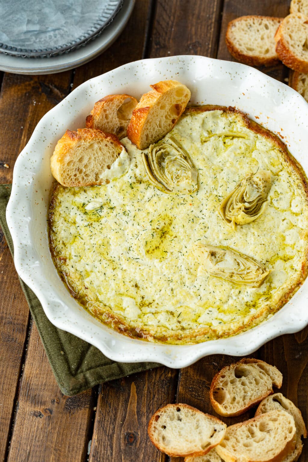Creamy Artichoke Dip [+ Video] Oh Sweet Basil