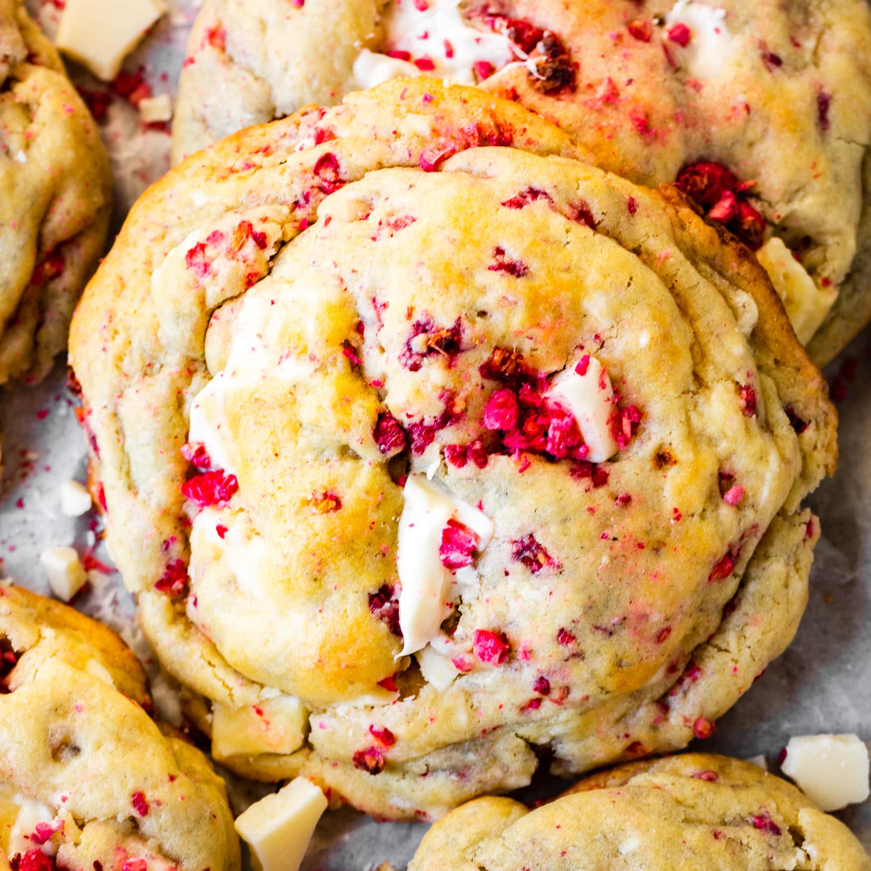 White Chocolate Raspberry Cookies