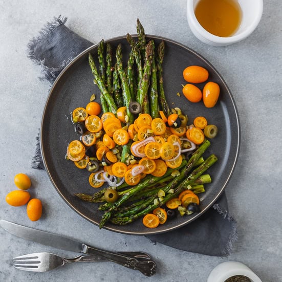 Roasted Asparagus with Kumquats