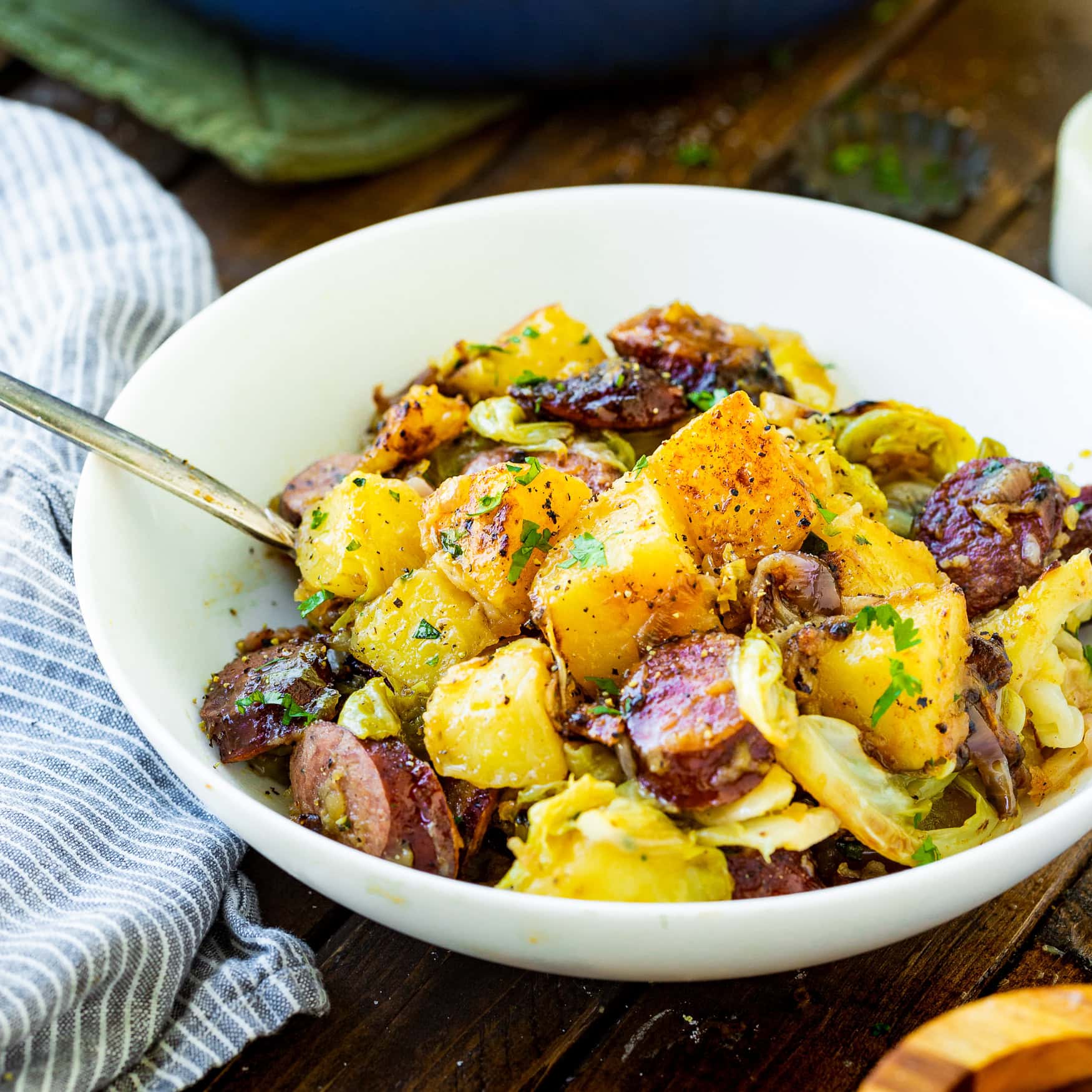 Sausage, Cabbage, and Potatoes