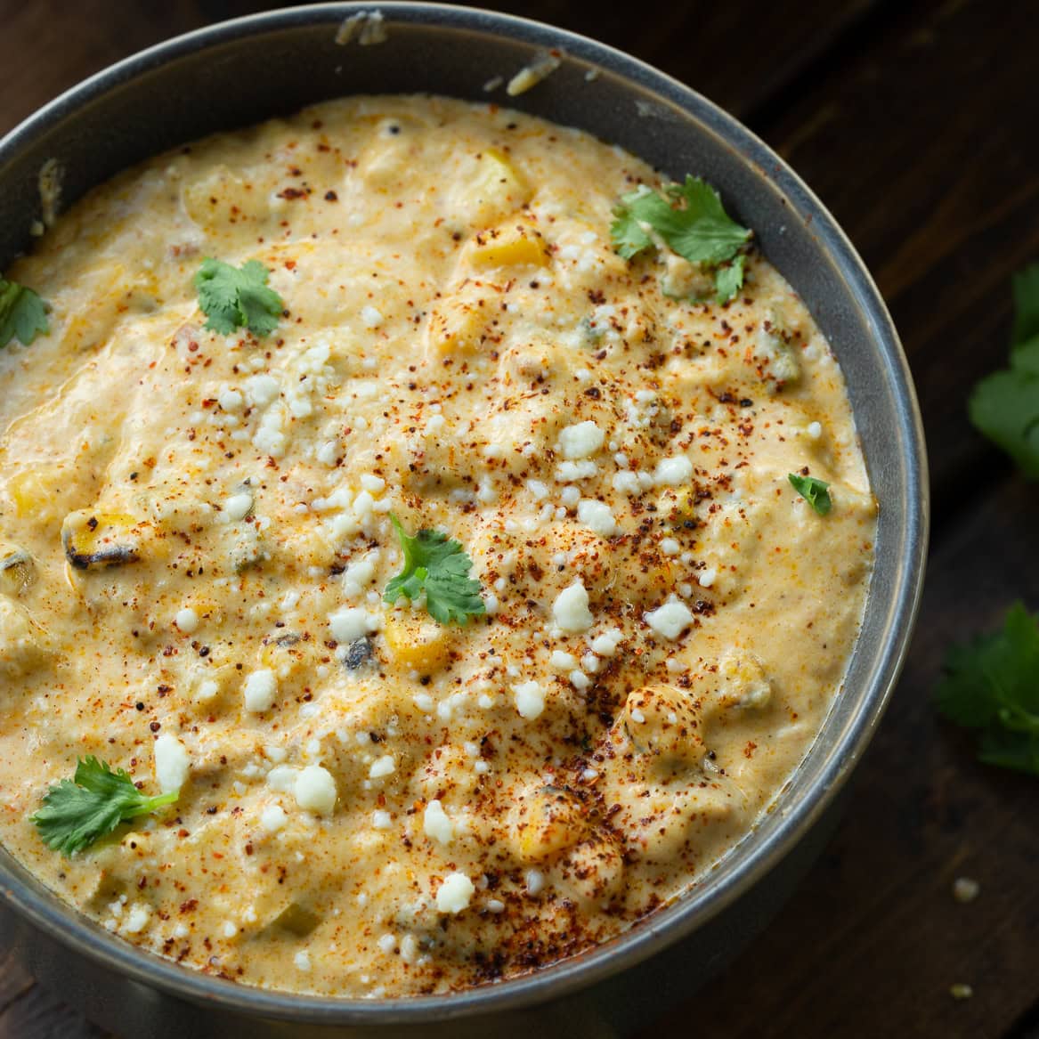 Slow Cooker Mexican Street Corn Dip