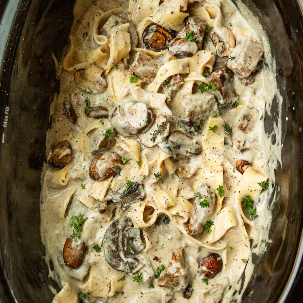 Crock Pot Beef Stroganoff