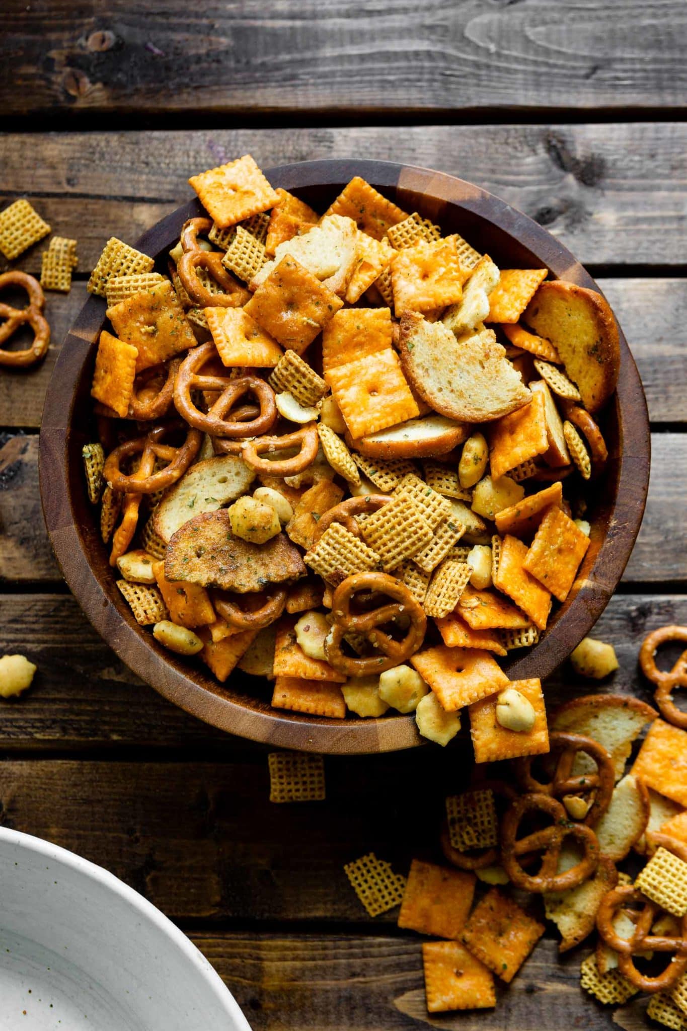 Traeger Smoked Chex Mix Recipe Oh Sweet Basil