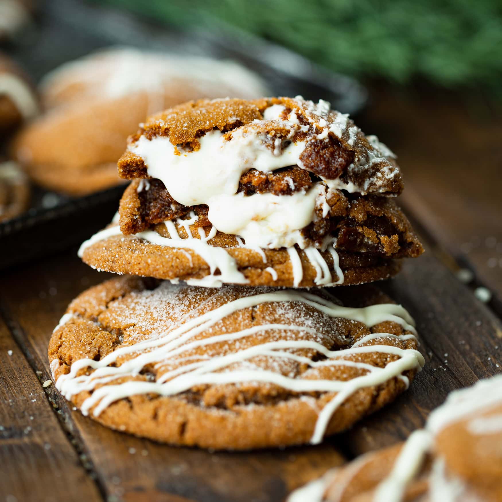 White Chocolate Molasses Cookies