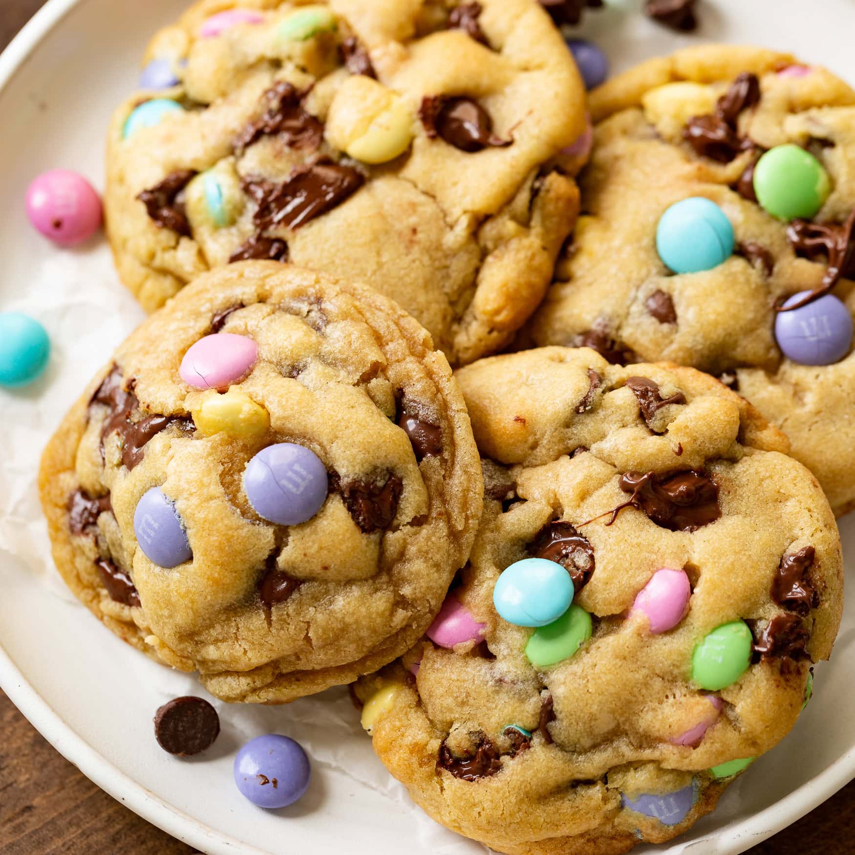 Spring Easter M&M Cookies