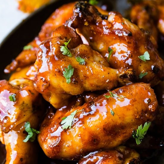 Glazed Smoked Chicken Wings