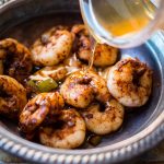 You can make this grilled sticky honey lime shrimp all summer long and then when the weather turns cold just continue making shrimp in a skillet! ohsweetbasil.com