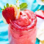 The absolute BEST Frozen Strawberry Lemonade I have ever had and there's a secret to making it! ohsweetbasil.com