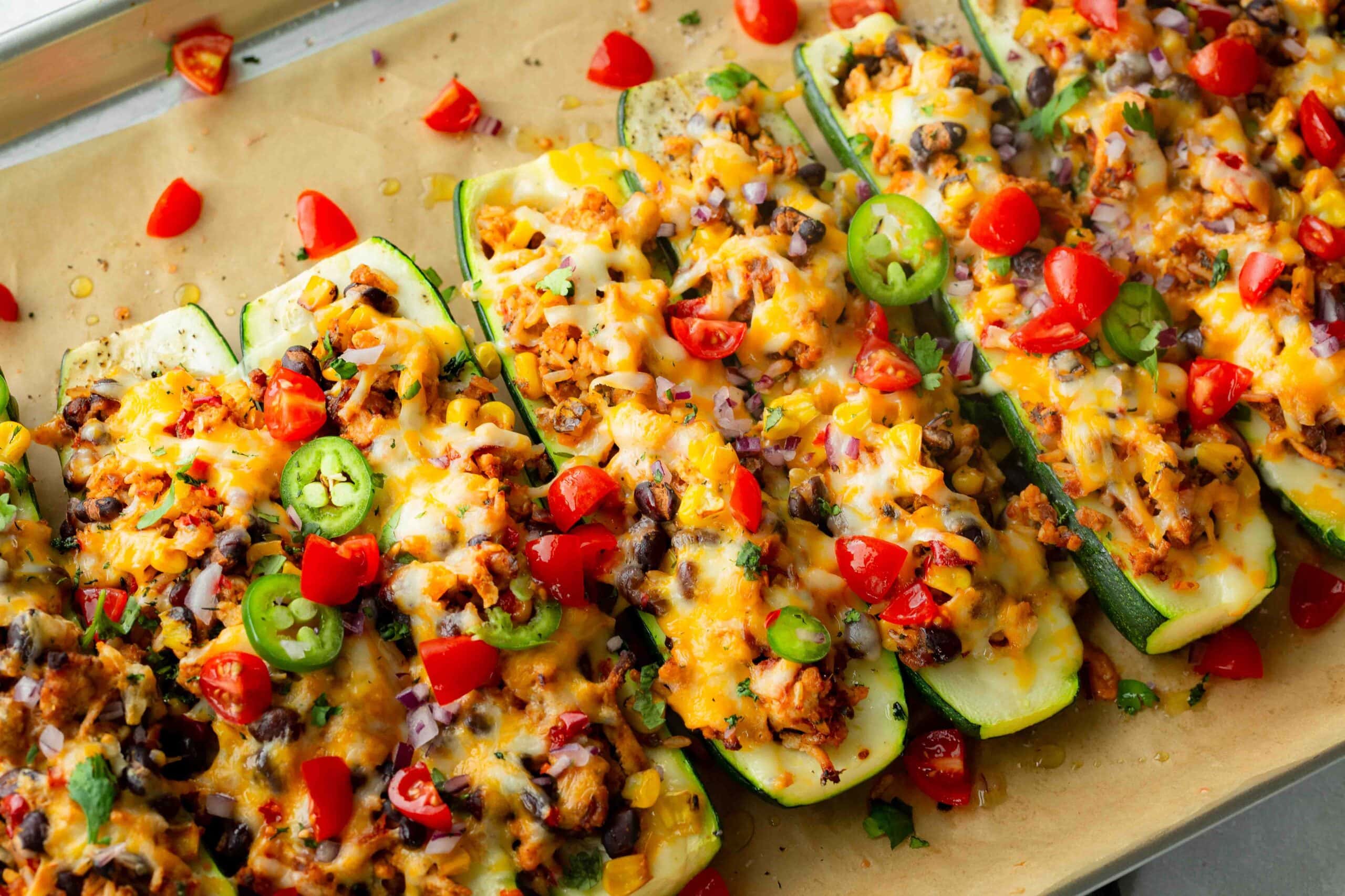 Zucchini Taco Boats
