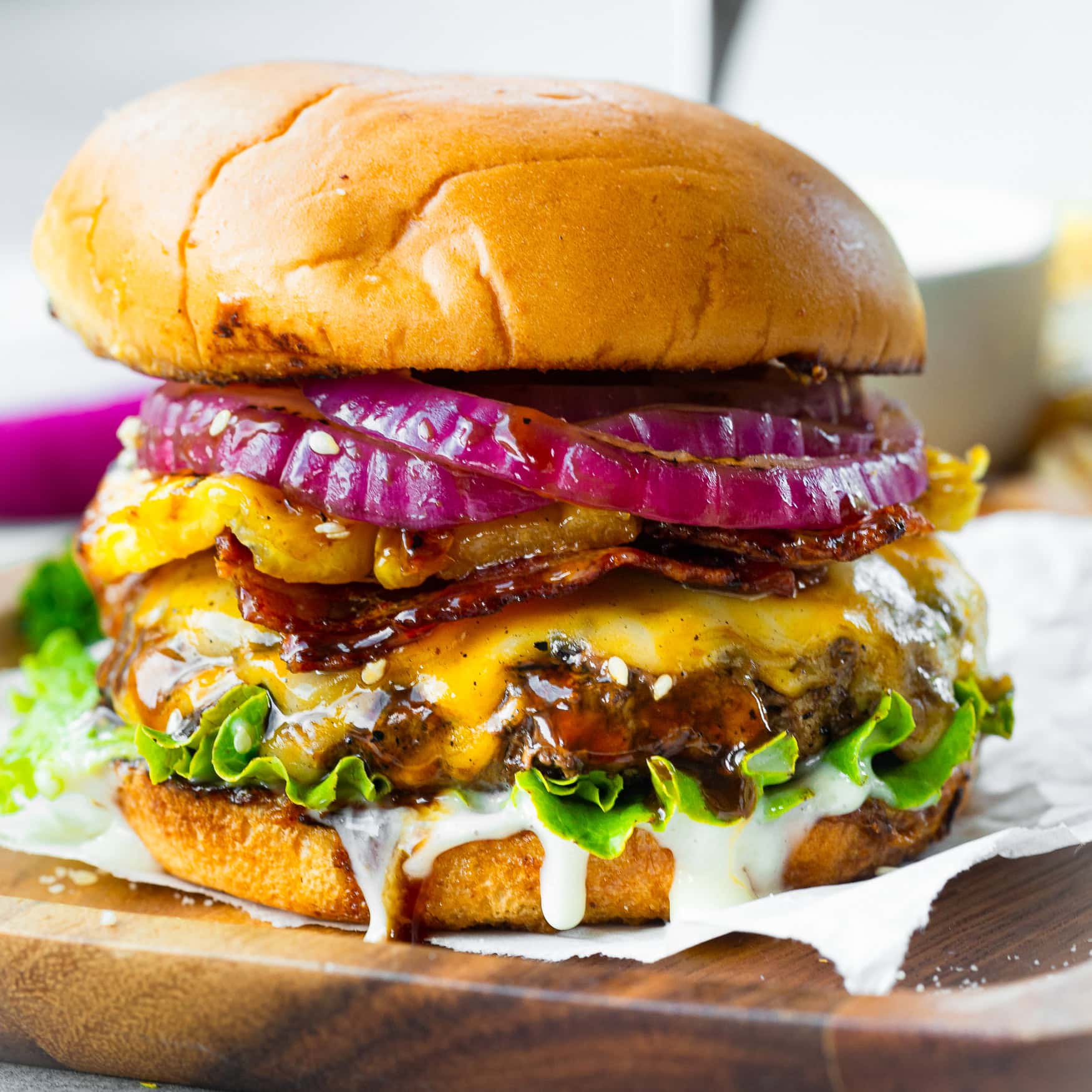 Teriyaki Pina Colada Burger