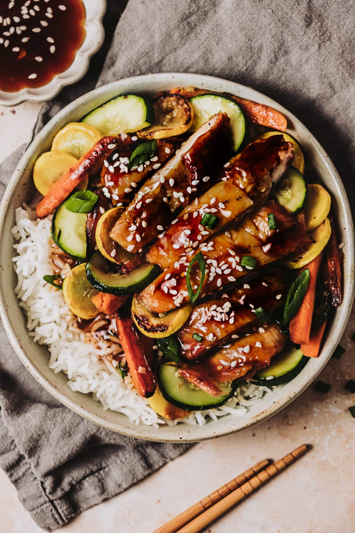 Easy Teriyaki Chicken Rice Bowl