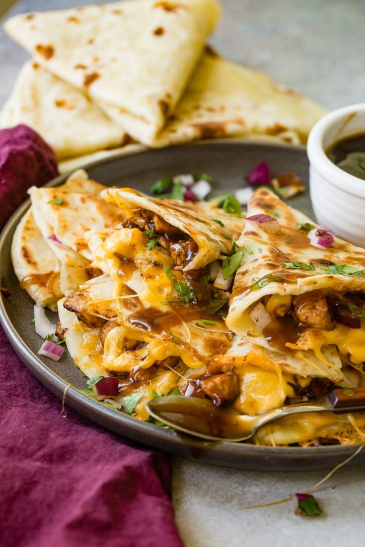 Teriyaki Chicken Quesadilla Oh Sweet Basil
