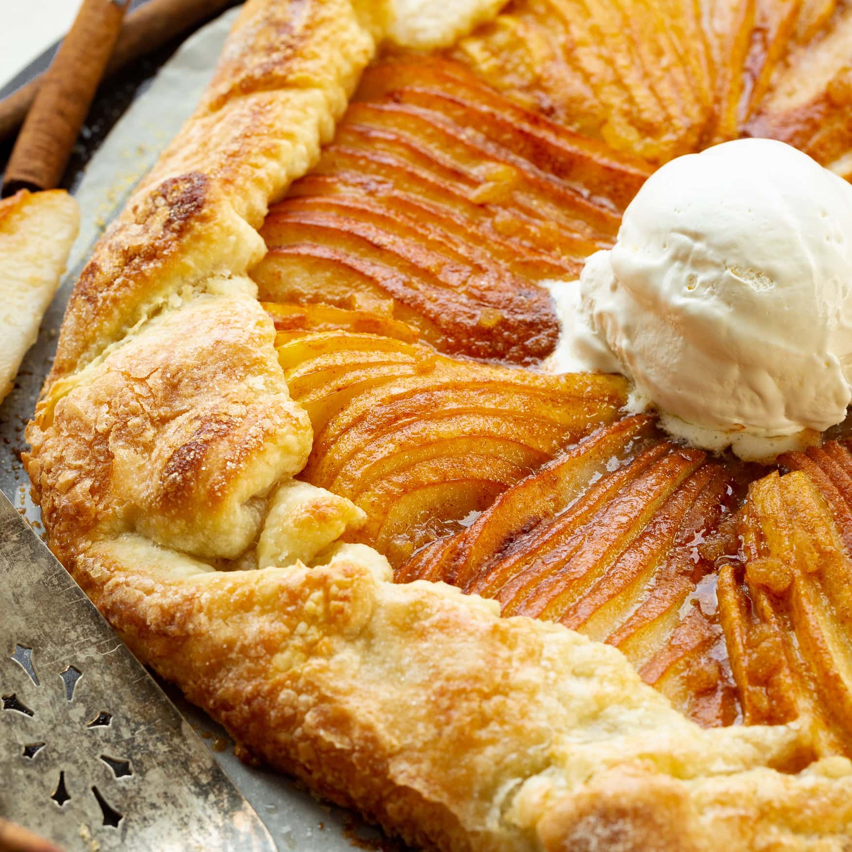 Sugared Pear Galette Pie