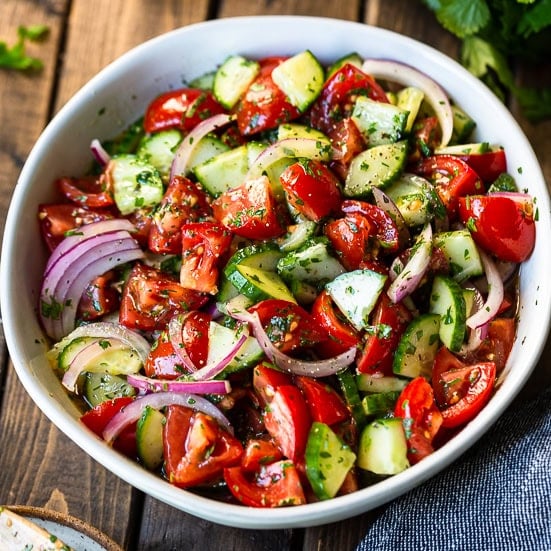 Your Neighbor's Tomato Cucumber Salad