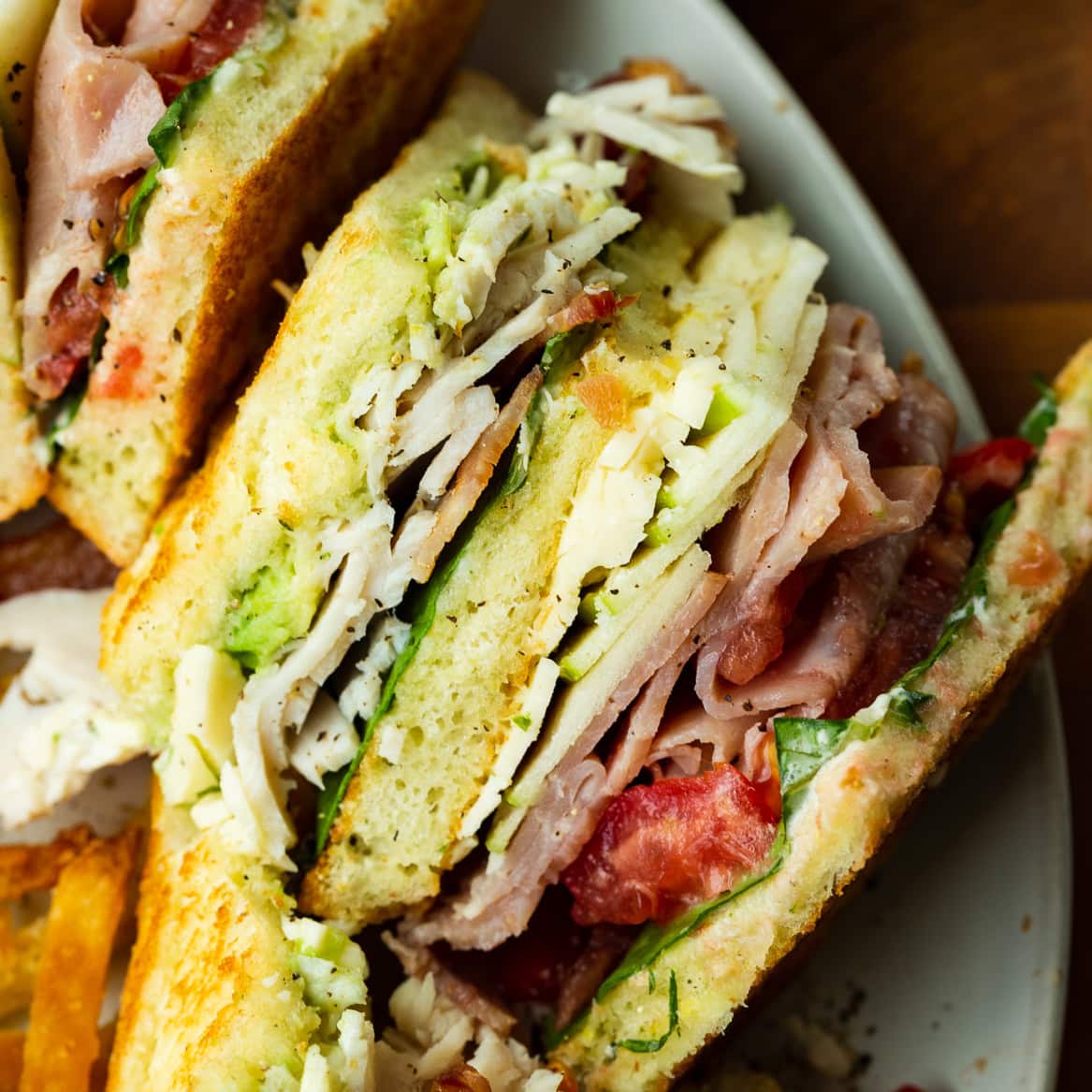The BEST Triple Decker Club Sandwich