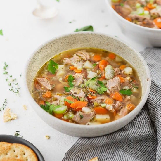 Leftover Turkey Soup