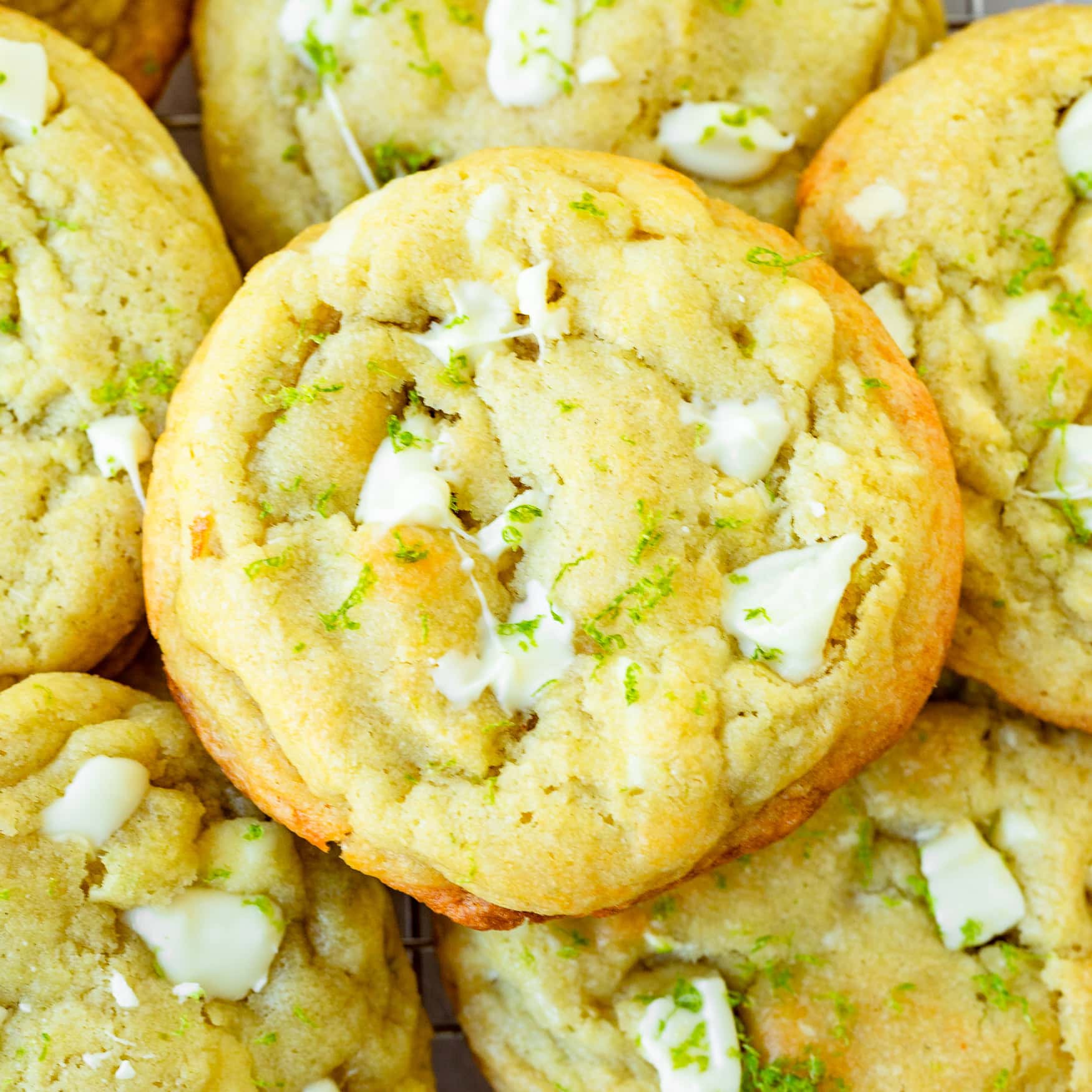 White Chocolate Key Lime Cookies