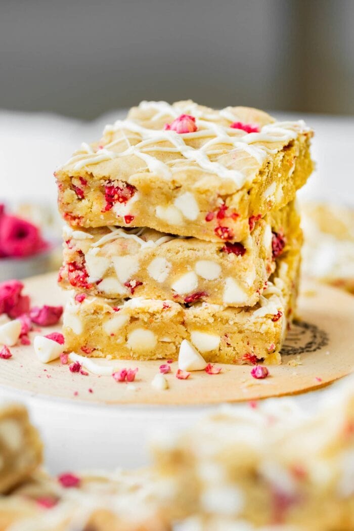 White Chocolate Raspberry Cookies - Oh Sweet Basil